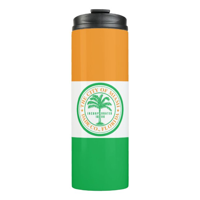 Flag of Miami, Florida Thermal Tumbler (Front)