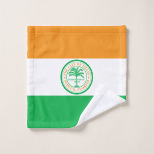 Flag of Miami, Florida Wash Cloth
