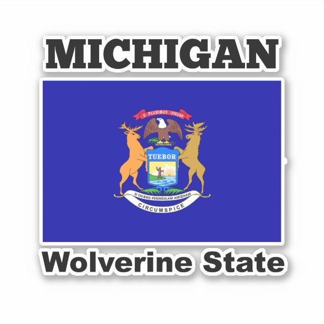 Flag of Michigan, Wolverine State (Front)