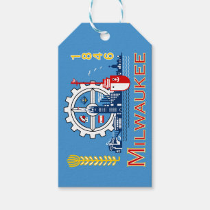 Flag of Milwaukee, Wisconsin Gift Tags