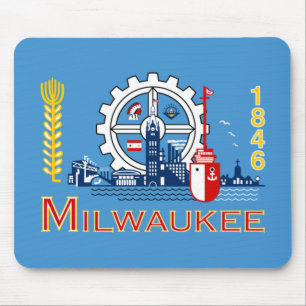 Flag of Milwaukee (Wisconsin) Mouse Pad