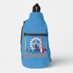 Flag of Milwaukee, Wisconsin Sling Bag