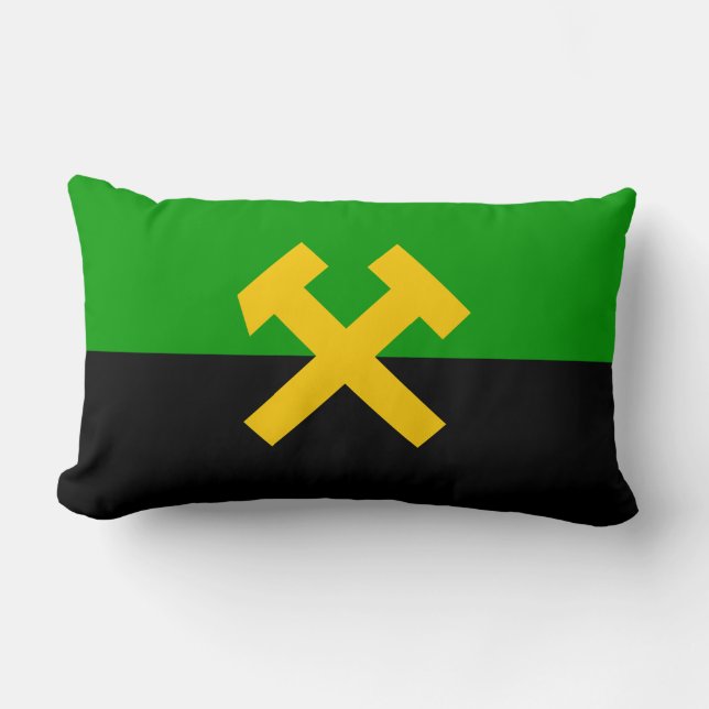 Flag of Miners and Mine Workers Lumbar Cushion (Front)