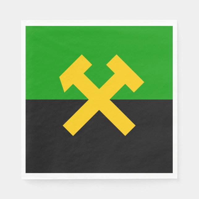 Flag of Miners and Mine Workers Napkin (Front)