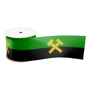 Flag of Miners and Mine Workers Satin Ribbon