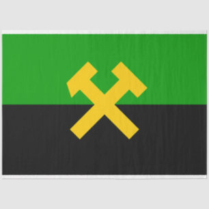 Flag of Miners and Mine Workers Tissue Paper