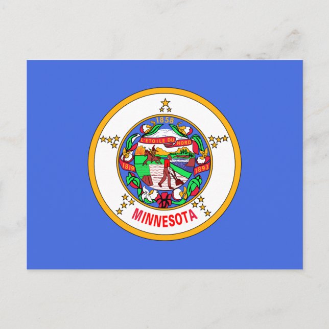Flag of Minnesota Postcard (Front)