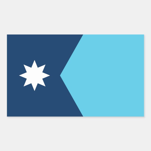 Flag of Minnesota Rectangular Sticker (Front)