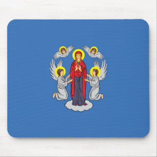 Flag of Minsk (Belarus) Mouse Pad