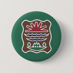Flag of Missisquoi Western Abenaki 6 Cm Round Badge