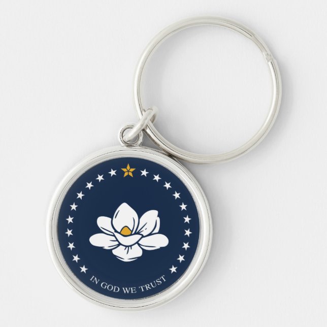Flag of Mississippi (2020) Key Ring (Front)