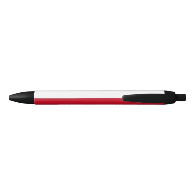 Flag of Monaco Black Ink Pen (Back)