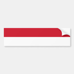 Flag of Monaco Bumper Sticker