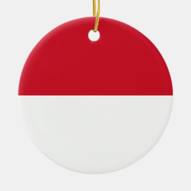 Flag of Monaco Ceramic Ornament (Front)