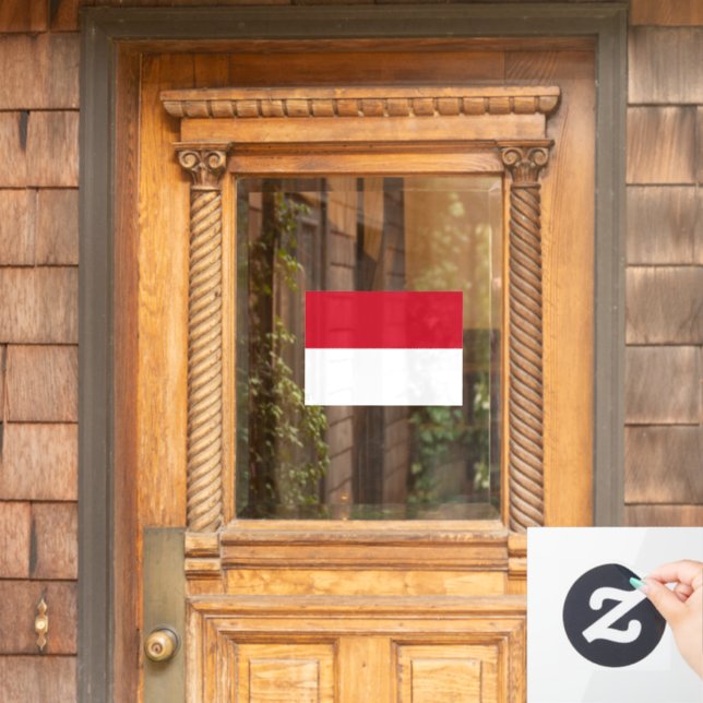 Flag of Monaco custom-cut  (Home Door)