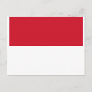 Flag of Monaco - Drapeau de Monaco Postcard