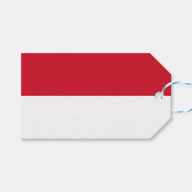 Flag of Monaco Gift Tags (Front (Horizontal))