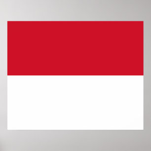 Flag of Monaco Poster