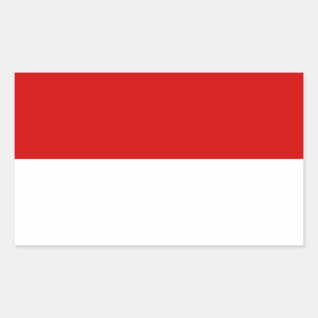 Flag of Monaco Rectangular Sticker (Front)
