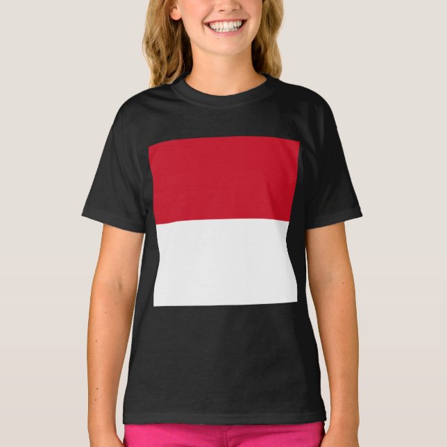 Flag of Monaco T-Shirt (Front)