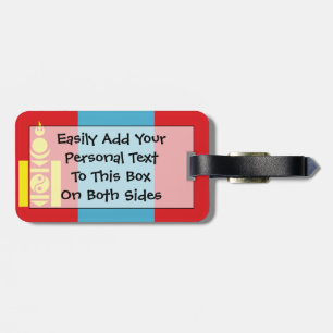 Flag of Mongolia Easy ID Personal Luggage Tag