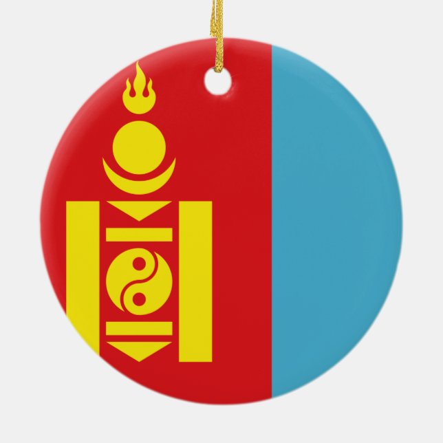 Flag of Mongolia Ornament (Back)