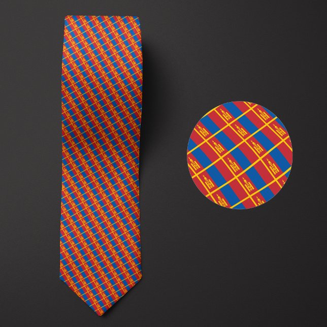 Flag of Mongolia Pattern Tie (Creator Uploaded)