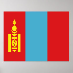 Flag of Mongolia Poster