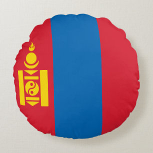 Flag of Mongolia Round Cushion