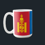 Flag of Mongolia Soyombo Symbol Mongols Coffee Mug<br><div class="desc">Flag of Mongolia Soyombo Symbol Mongol heritage design. Whether you are having coffee or suutei tsai Mongolian milk tea, this Mongolian flag souvenir style ceramic mug makes a great gift for anyone interested in (or descended from) the great Mongol Empire through history, from the wild ancient steppes of Genghis Khan...</div>