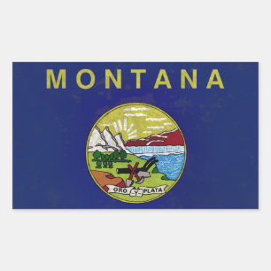 Flag of Montana Rectangular Sticker