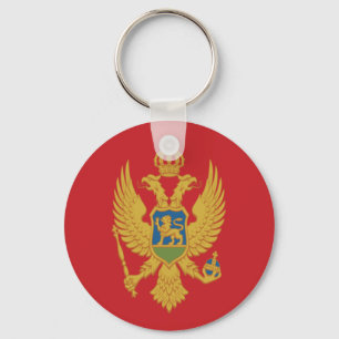 Flag of Montenegro Key Ring