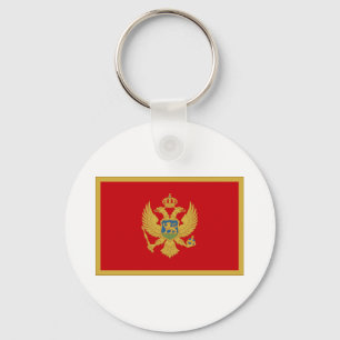 Flag of Montenegro Key Ring