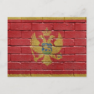 Flag of Montenegro Postcard