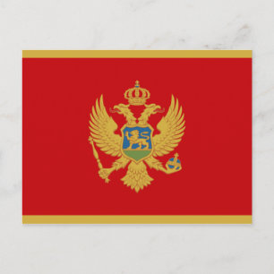 Flag of Montenegro Postcard