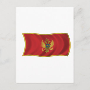 Flag of Montenegro Postcard