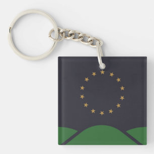 Flag of Montpelier, Vermont Keychain