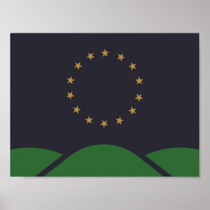 Flag of Montpelier, Vermont Poster