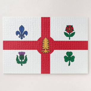 Flag of Montreal (Quebec, Canada) Jigsaw Puzzle
