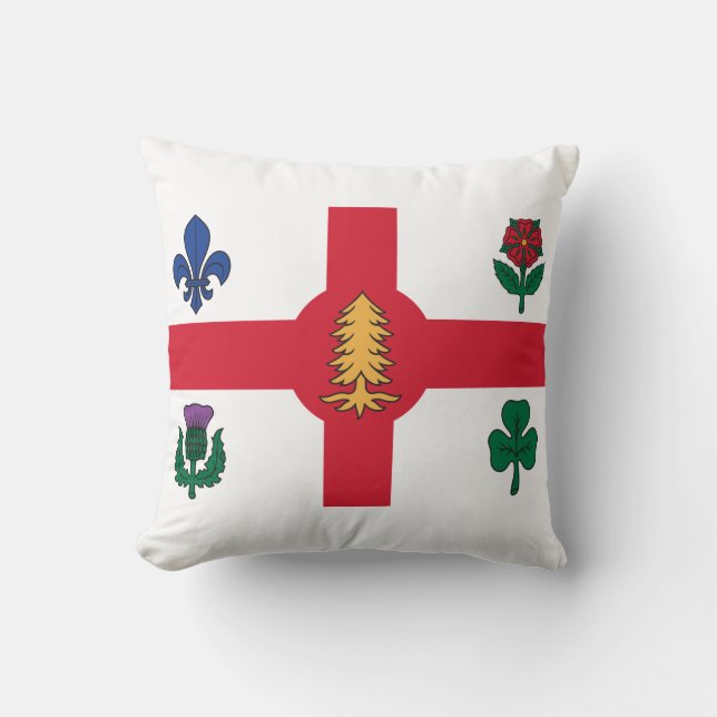 Flag of Montreal, Quebec Cushion (Front)