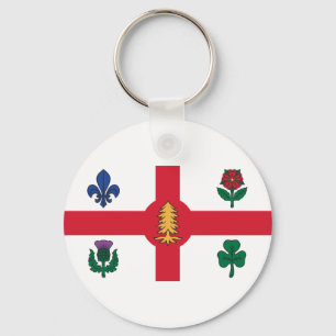 Flag of Montreal, Quebec Key Ring