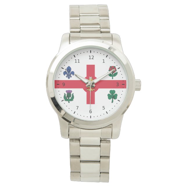 Flag of Montreal, Quebec Watch (Front)