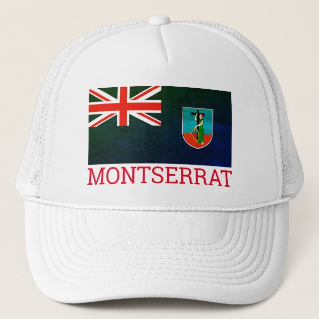 Flag of Montserrat Trucker Hat (Front)