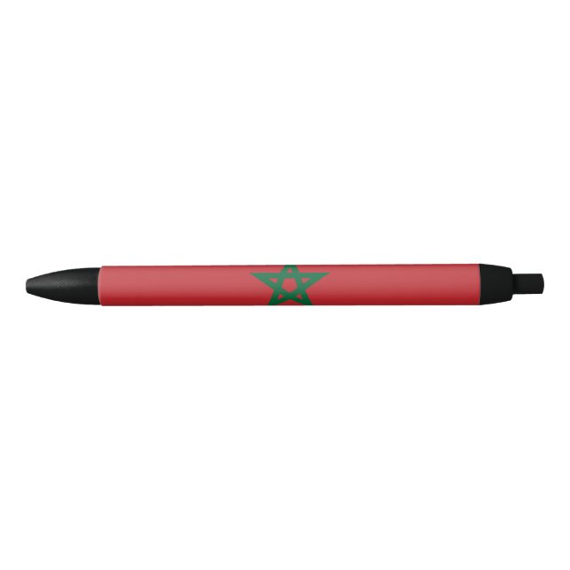 Flag of Morocco Black Ink Pen (Front)