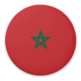 Flag of Morocco Ceramic Knob