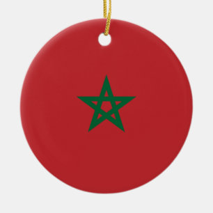 Flag of Morocco Ceramic Ornament