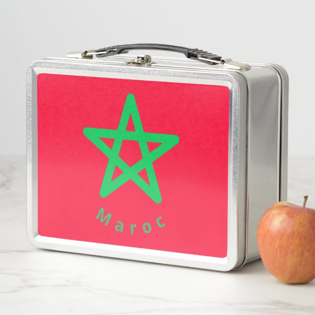Flag of Morocco Metal Lunch Box (In Situ)