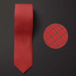 Flag of Morocco Pattern Tie