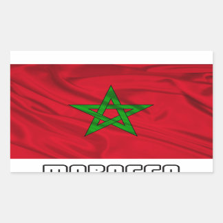 Flag of Morocco Rectangular Sticker