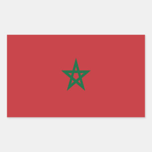 Flag of Morocco Rectangular Sticker